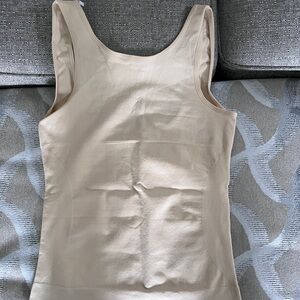 Beige Sleeveless Tank Top